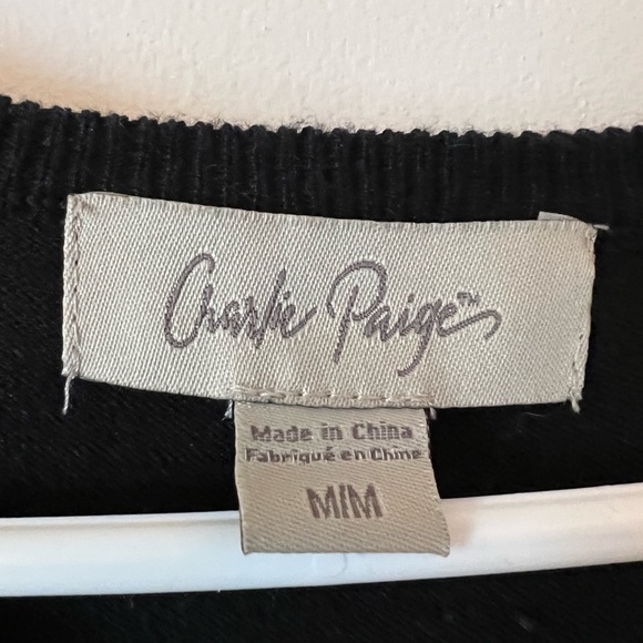 Boutique black thin sweater dress or tunic - Picture 2 of 3